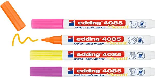 edding Kreidemarker farbig sortiert 4 Stück (4-4085-4-1NEON)
