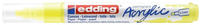 Edding Acrylstifte 5100 Acrylic, medium, neongelb, Rundspitze 2-3mm, wasserfest