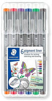Staedtler 30805-SSB6, Staedtler Fineliner pigment lin. 0.5mm 6 col.