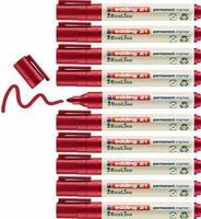 Edding 4-21002, edding 21 EcoLine Permanentmarker rot 1,5 - 3,0 mm, 10 St.