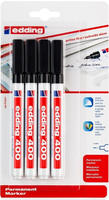 Magni 400-4-1001, Magni Permanentmarker 400 4er 1mm schwarz Blister (4x)...