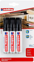 Edding 4-500-3-1001, Edding Permanentmarker 500 schwarz VE=3 St&uuml;ck Blister (3x)