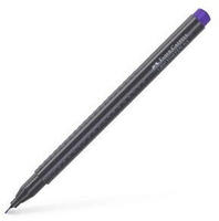Faber-Castell Fineliner Grip Finepen 151637, Strichbreite 0,4 mm, mauve