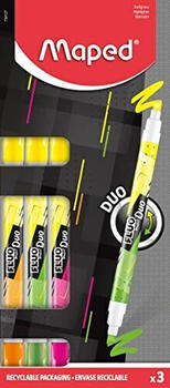 Maped Fluo Peps Duo 3 pcs