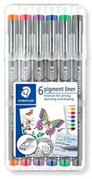 Staedtler 30803-SSB6, Staedtler Fineliner pigment lin. 0.3mm 6 col.