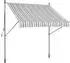 Konifera Klemmmarkise 250x150cm grau-weiß