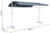 Outsunny Standmarkise mit Faltarm 294 x 395 cm 840-180GY