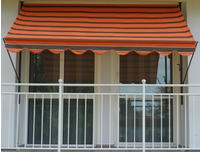 Angerer Freizeitm&ouml;bel Klemmmarkise orange-braun, Ausfall: 150 cm, versch. Breiten