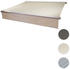 Mendler T124 Weißes Gestell mit Polyester 500 x 300 cm creme