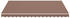 vidaXL Replacement fabric for awning 400 x 300 cm brown