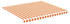 vidaXL Awning cloth 400 x 350 cm yellow/orange