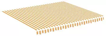 vidaXL Awning cloth 400 x 350 cm yellow/white