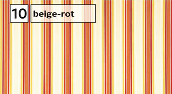 wismar Markisen Gelenkarmmarkise 300x200cm natur-rot