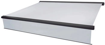MCW Kassetten-Markise H124 Volant Ausfahrbar 4,5x3m Acryl creme anthrazit