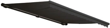 MCW Kassetten-Markise H124 mit Volant 5x3m Polyester anthrazit anthrazit