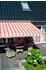 Spettmann Gelenkarmmarkise Star Fix B 400 cm x T 300 cm orange-rot gestreift