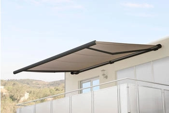 Mendler T122 Polyester 400 x 300 cm anthrazit sand