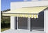 grau gelb/weiß: Mendler T122 Polyester mit Volant 400 x 300 cm