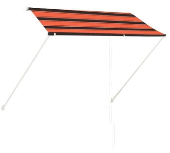 vidaXL Einziehbare Markise 250&times;150 cm orange und braun (145896)