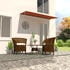 vidaXL Einziehbare Markise 300×150 cm orange und braun (145897)