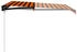 vidaXL Einziehbare Markise handbetrieben 350 x 250 cm orange und braun (3055189)