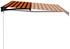 vidaXL Einziehbare Markise handbetrieben 450 x 300 cm orange und braun (3055195)