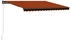 vidaXL Einziehbare Markise handbetrieben 450 x 300 cm orange und braun (3055195)