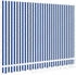 vidaXL Ersatzstoff für markisen für einen rahmen von 3 5 m x 2 m in blau und weiß (42000374)