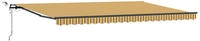 vidaXL Ausziehbare Markise Mehrfarbig 500 x 300 cm Polyester