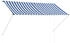 vidaXL Einziehbare Markise 250×150 cm blau und weiß (143748)