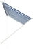 vidaXL Einziehbare Markise 250×150 cm blau und weiß (143748)