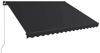 vidaXL Einziehbare Markise handbetrieben 450 x 300 cm anthrazit (3051240)