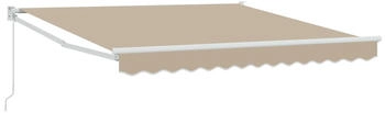 vidaXL Manuelle Einziehbare Markise beige 350 x 250 cm (3330347)
