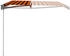 vidaXL Einziehbare Markise handbetrieben 450 x 300 cm orange und braun (3051219)