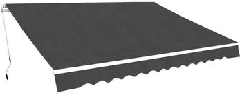 vidaXL Gelenkarmmarkise 350 cm anthrazit (275567)