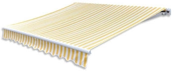 vidaXL Gelenkarmmarkise Handbetrieben 300 cm gelb/weiß (275558)