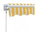vidaXL Gelenkarmmarkise Handbetrieben 300 cm gelb/weiß (275558)