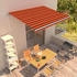 vidaXL Einziehbare Markise handbetrieben 400 x 300 cm orange und braun (3051216)