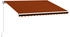 vidaXL Einziehbare Markise handbetrieben 400 x 300 cm orange und braun (3051216)