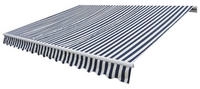 vidaXL Gelenkarmmarkise Handbetrieben 300 cm Blau/Wei&szlig;
