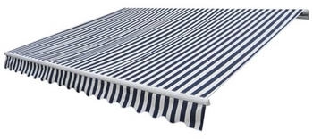 vidaXL Gelenkarmmarkise Handbetrieben 300 cm blau/weiß (275552)