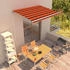 vidaXL Einziehbare Markise handbetrieben 350 x 250 cm orange und braun (3051211)