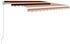 vidaXL Einziehbare Markise handbetrieben 350 x 250 cm orange und braun (3051211)