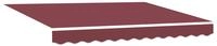 vidaXL Markisenersatzstoff Bordeauxrot 3,5 x 2 m Polyester