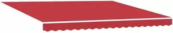vidaXL Markisen-Ersatzstoff Rot 400 x 300 cm Segeltuch (42000630)