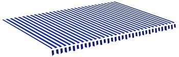 vidaXL Markisenbespannung Blau und Wei&szlig; 5x3,5 m (311922)