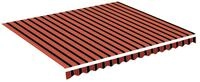 vidaXL Markisenbespannung Orange und Braun 4x3,5 m