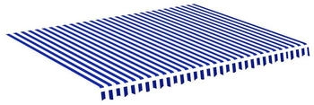 vidaXL Markisenbespannung Blau und Weiß 4,5x3,5 m (311920)