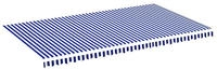 vidaXL Markisenbespannung Blau und Wei&szlig; 6x3,5 m