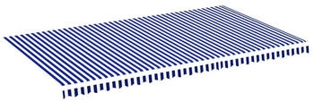 vidaXL Markisenbespannung Blau und Weiß 6x3,5 m (311924)
